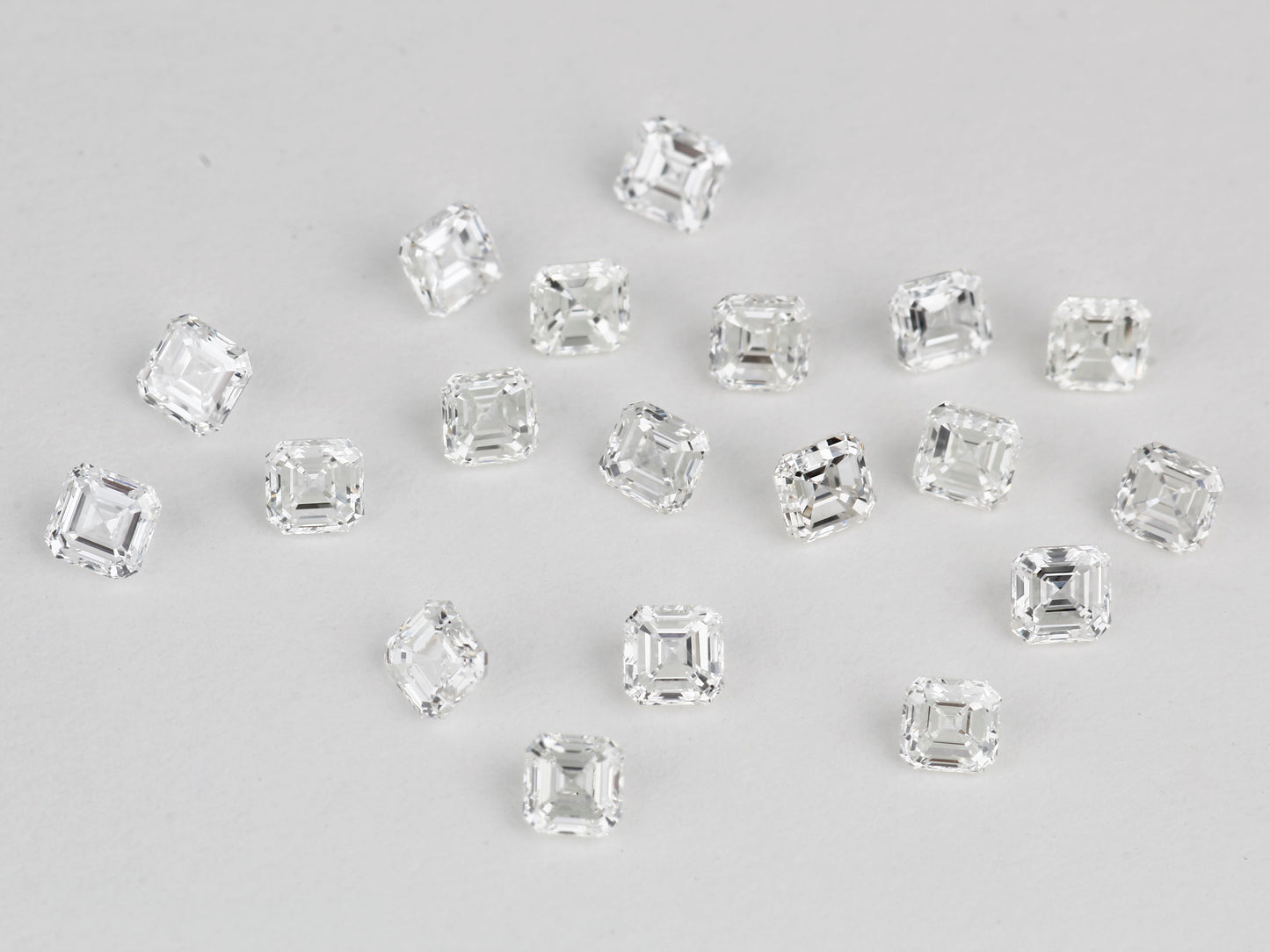 Buy VVS diamonds online at wholesale price star melee White Asscher Shape USA Canada
