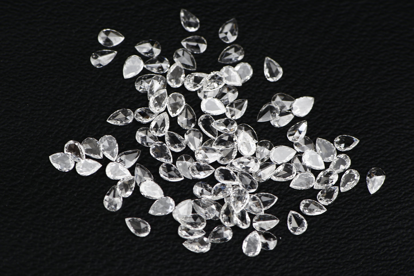 Natural Loose Pear Rose Cut White Loose Diamond Vs Clarity
