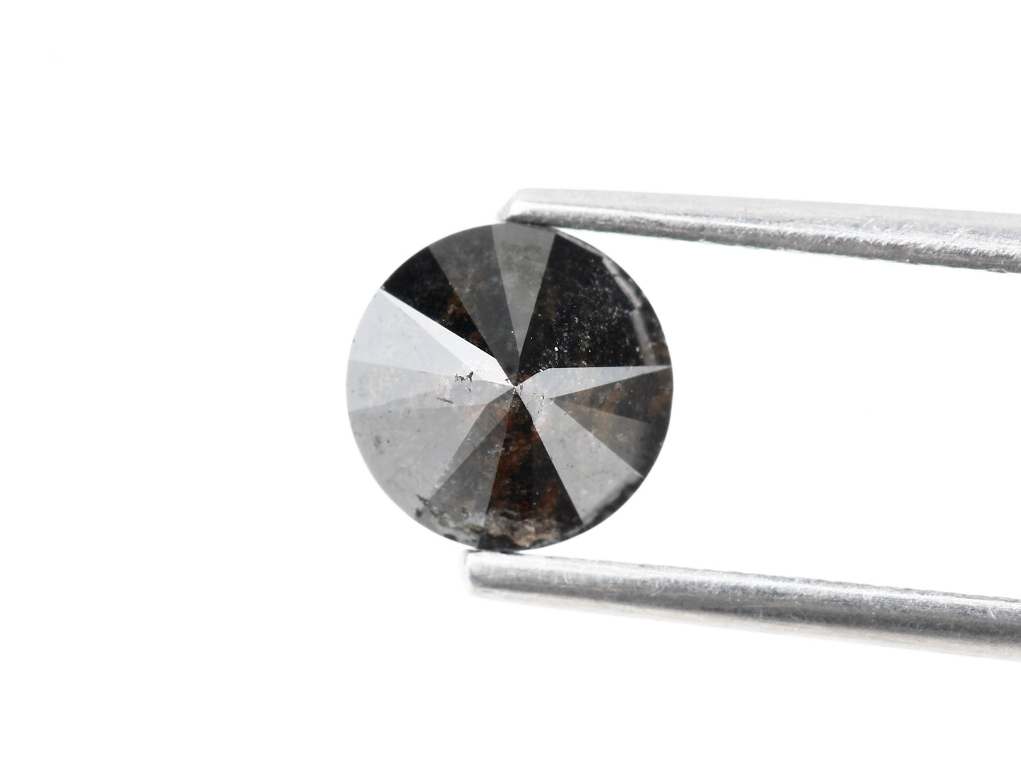 0.88 Carat Fancy Black Round Shape Brilliant Cut Natural Loose Diamond