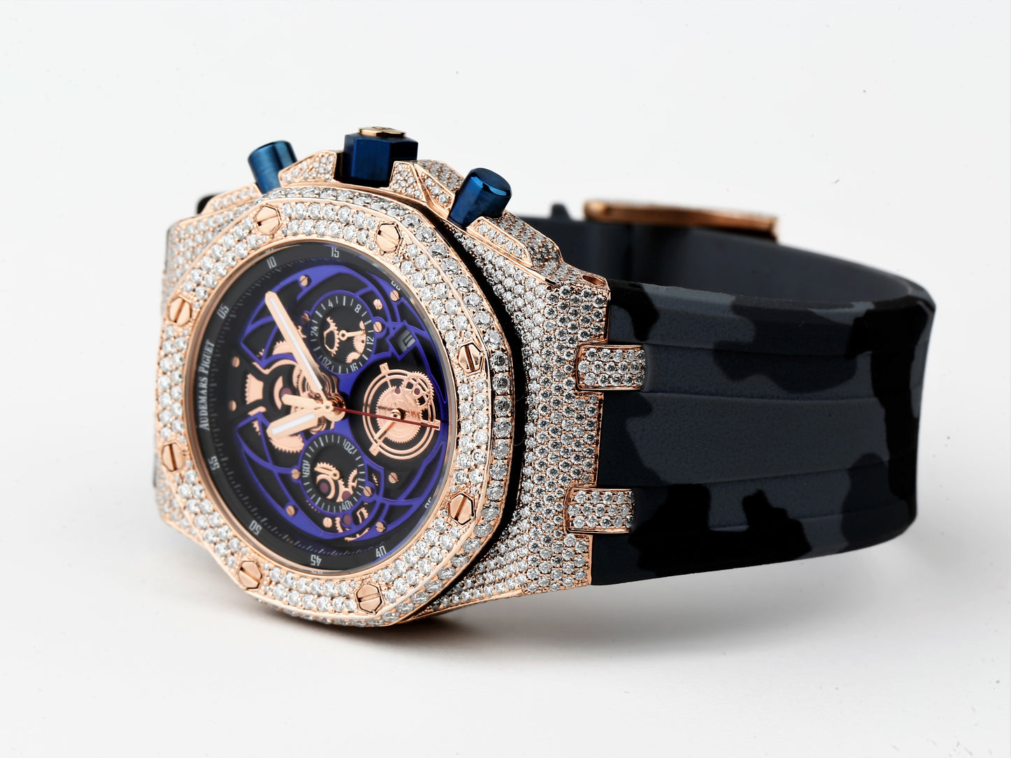 Luxury Cartier Watch in Real VVS Moissanite Diamond Watch, Handmade Stainless Steel Watch For Men/Women