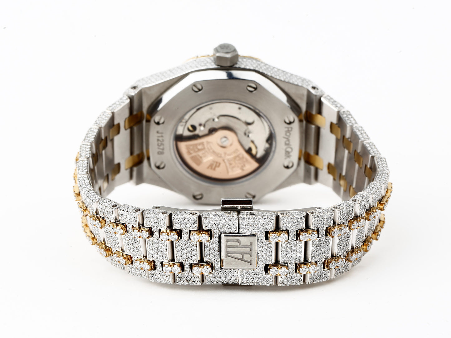 Luxury Watch in Real VVS Moissanite Diamond Watch, Handmade Stainless Steel Watch For Men/Women, Hip Hop Watch, Bust Down Watch Gift for Him