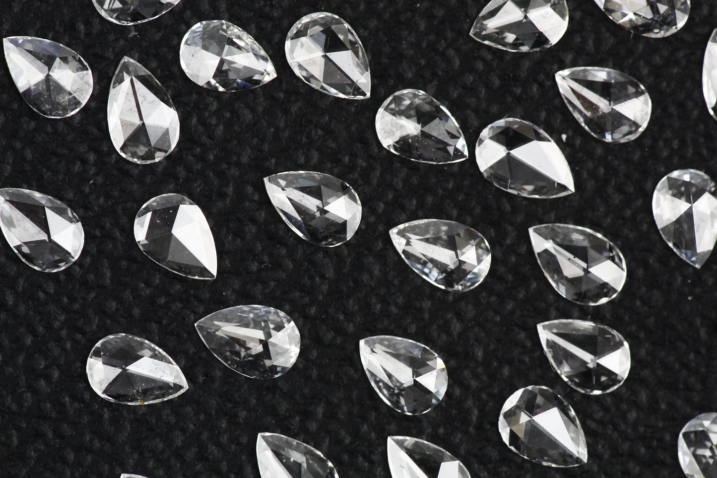Natural Loose Pear Rose Cut White Loose Diamond Vs Clarity