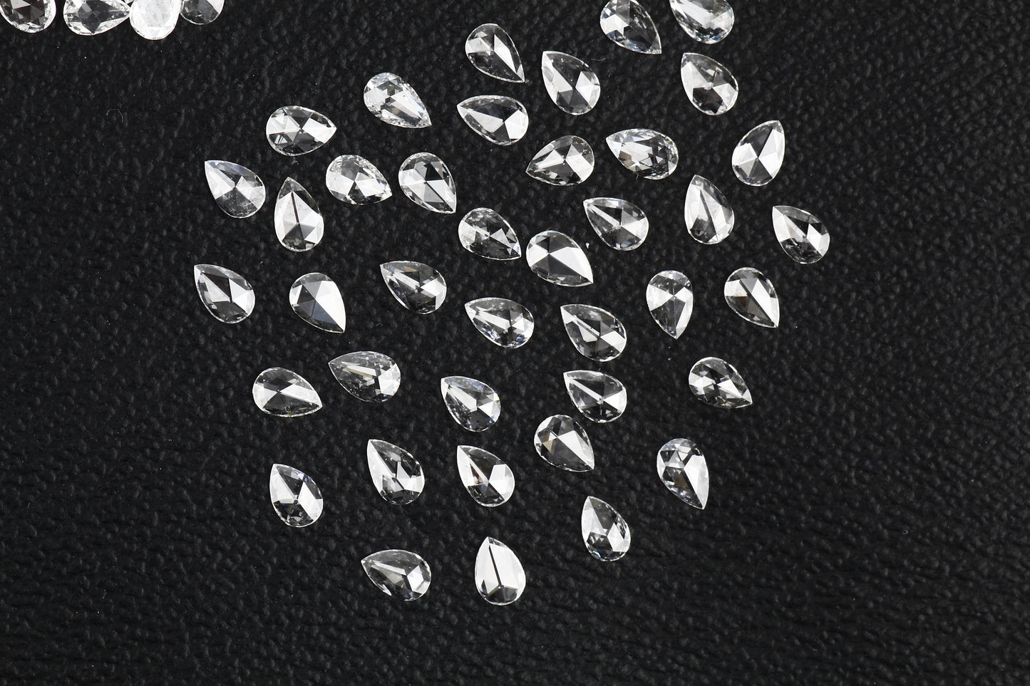 Natural Loose Pear Rose Cut White Loose Diamond Vs Clarity