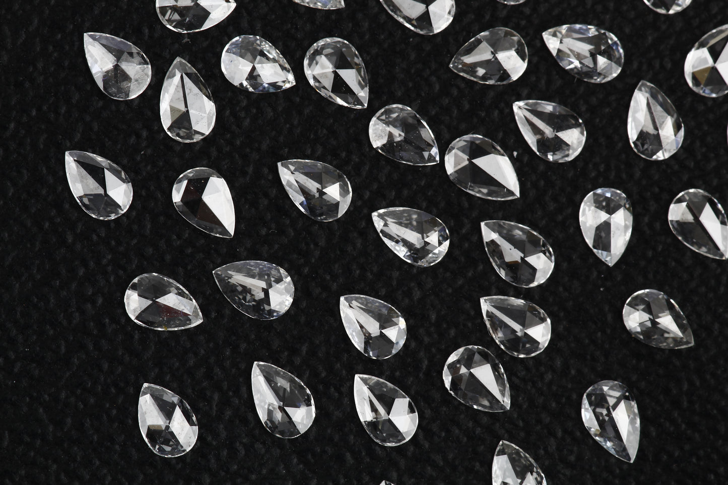 Natural Loose Pear Rose Cut White Loose Diamond Vs Clarity