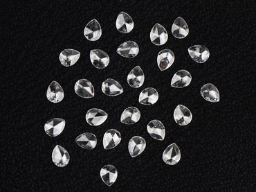 Pear Shape Rose Cut, Natural White Loose Diamond, VS Clarity