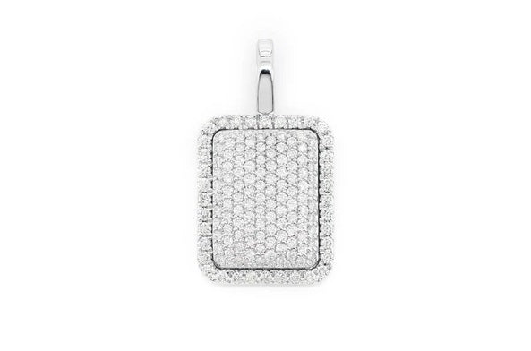 Pave Pillow Pendant 14K