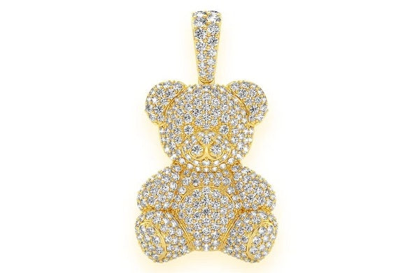Teddy Bear Pendant 14K