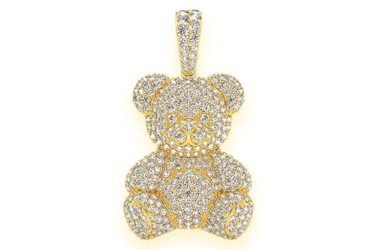 Teddy Bear Pendant 14K