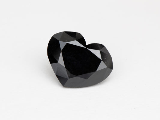 Heart Shape Fancy Black Natural Loose Diamond