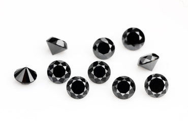 3.00 ct Natural Black Round Cut Loose Diamond