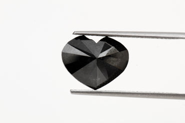 Heart Shape Fancy Black Natural Loose Diamond