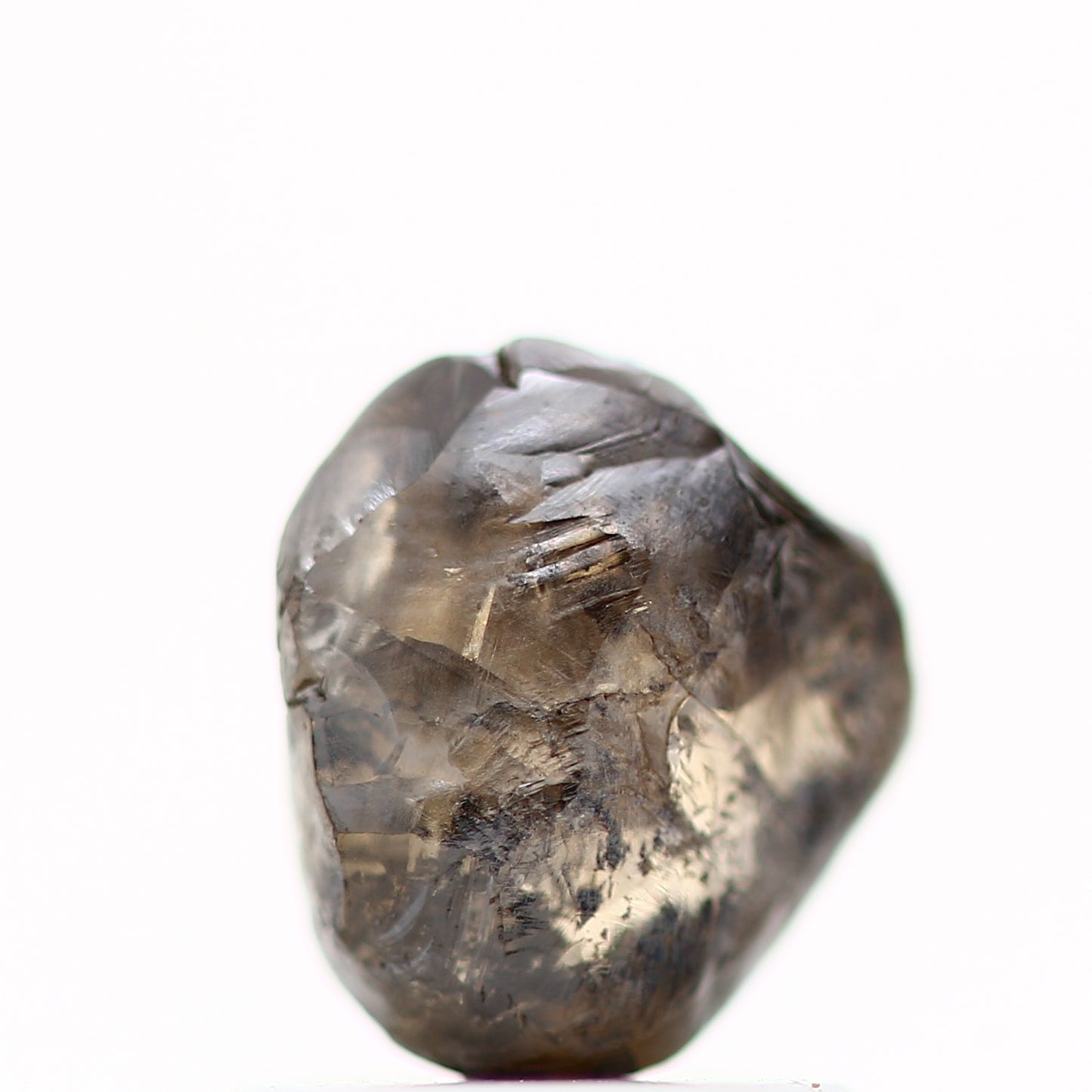 Natural Rough Crystal Diamond Fancy Brown Loose Diamond 1.20 Carat Design Engagement Ring