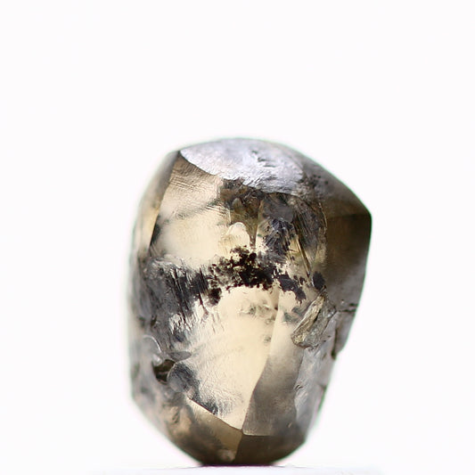 Natural Rough Crystal Raw Fancy Brown Loose Diamond 1.23 Carat Design Engagement Ring