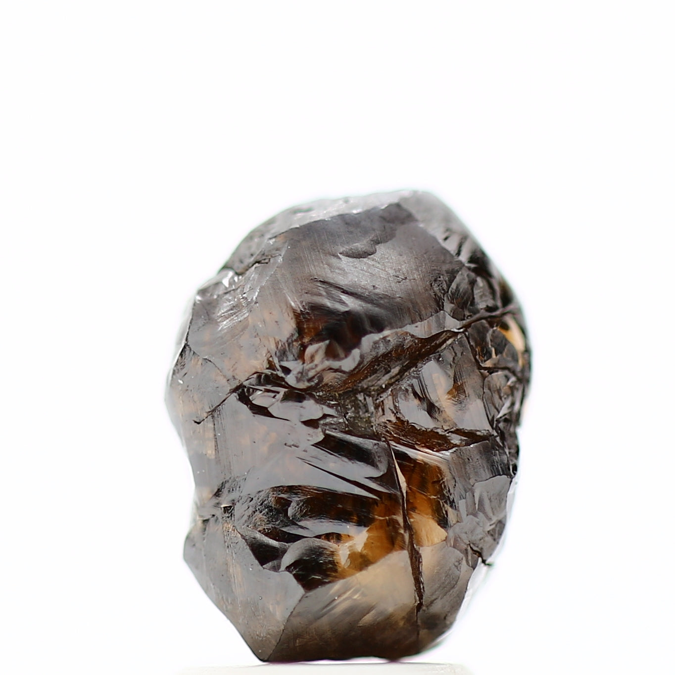 Rough Natural Uncut Diamond Chocolate Brown Carat Raw Diamond