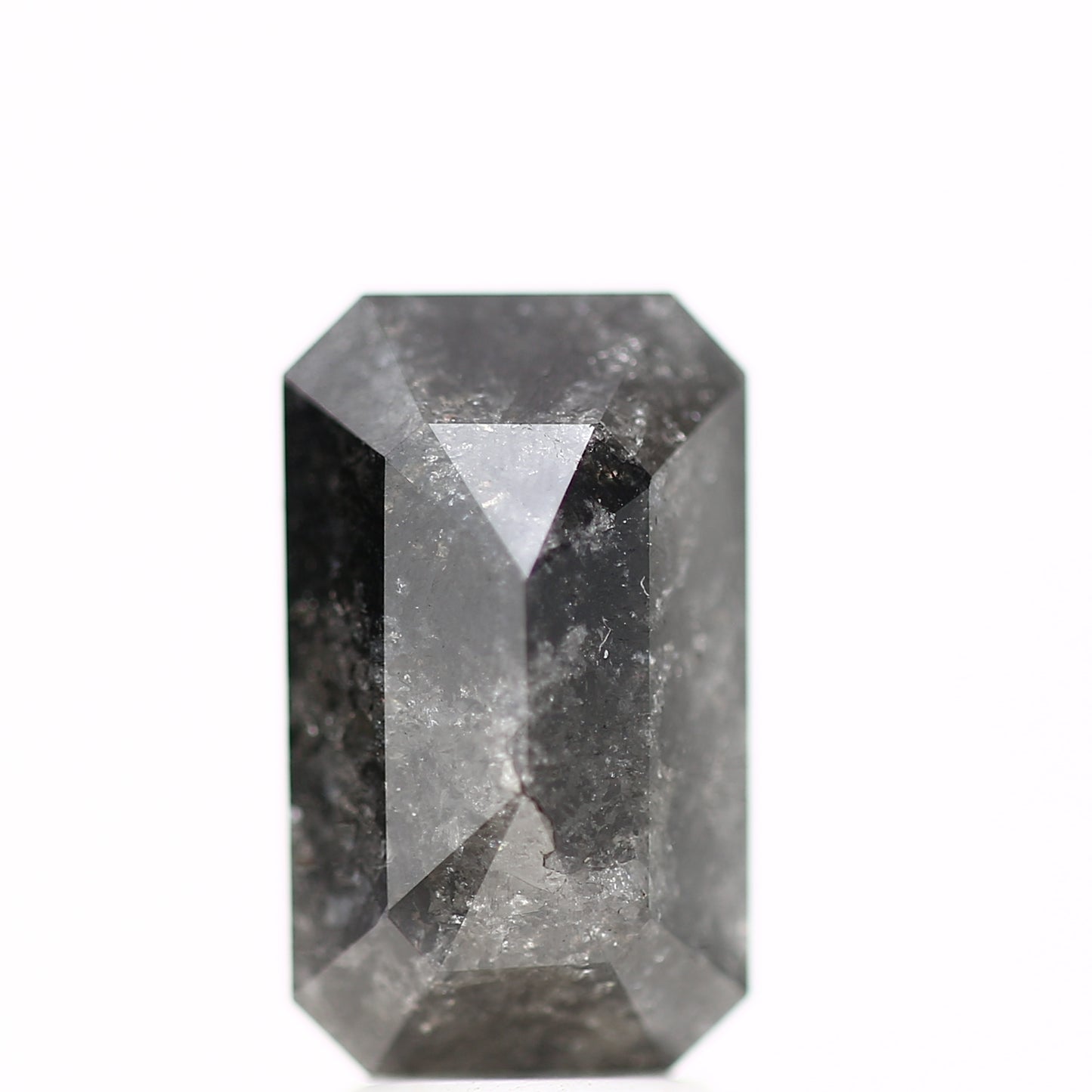 4.78 Carat Emerald Natural Black Salt and Pepper Diamond For Ring Design