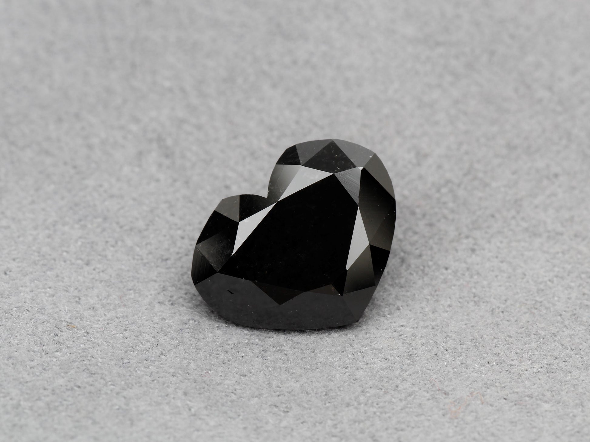 Heart Shape Fancy Black Natural Loose Diamond