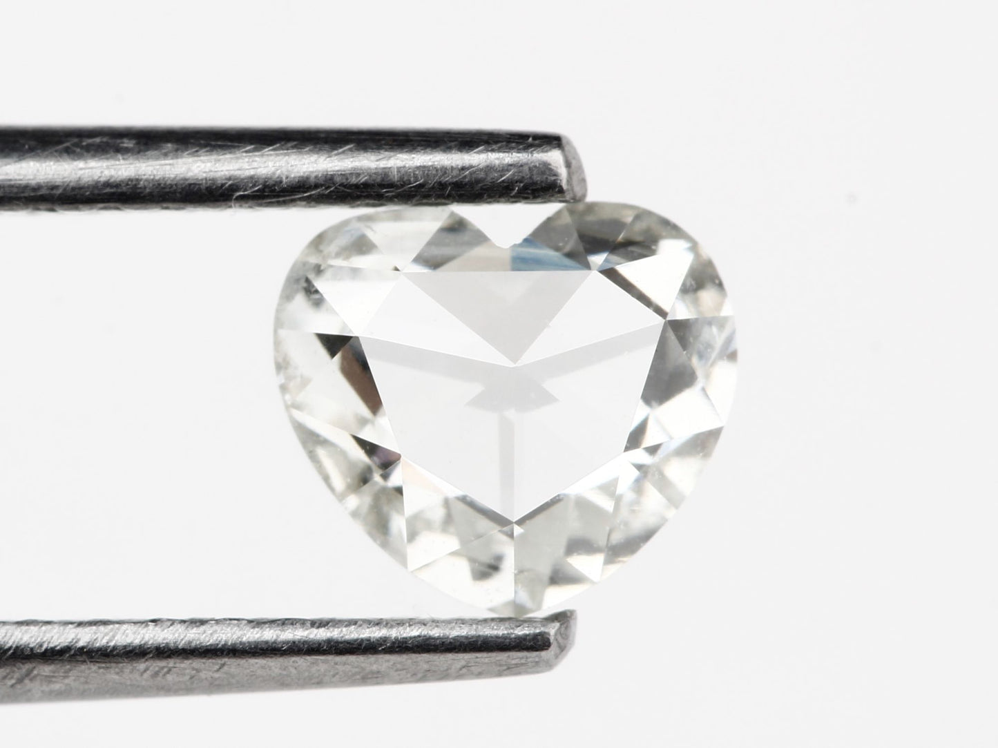 0.53 Carat White Heart Rose Cut Natural Diamond VVS Clarity E/F Color For Engagement Ring