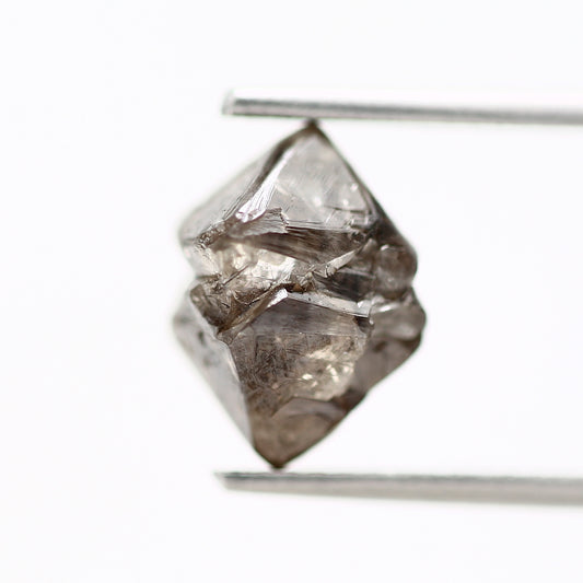 Octahedron Rough Natural Uncut Diamond Fancy Brown 3.56 Carat Raw Diamond for Engagement Ring SDM11041