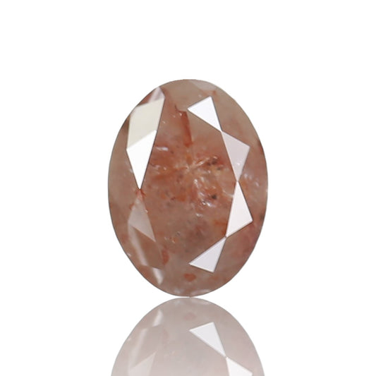 1.75 Ct. Oval Rose Cut Salt and Pepper Fancy Gray Orange Color Natural Diamond 8.01 mm (Copy)