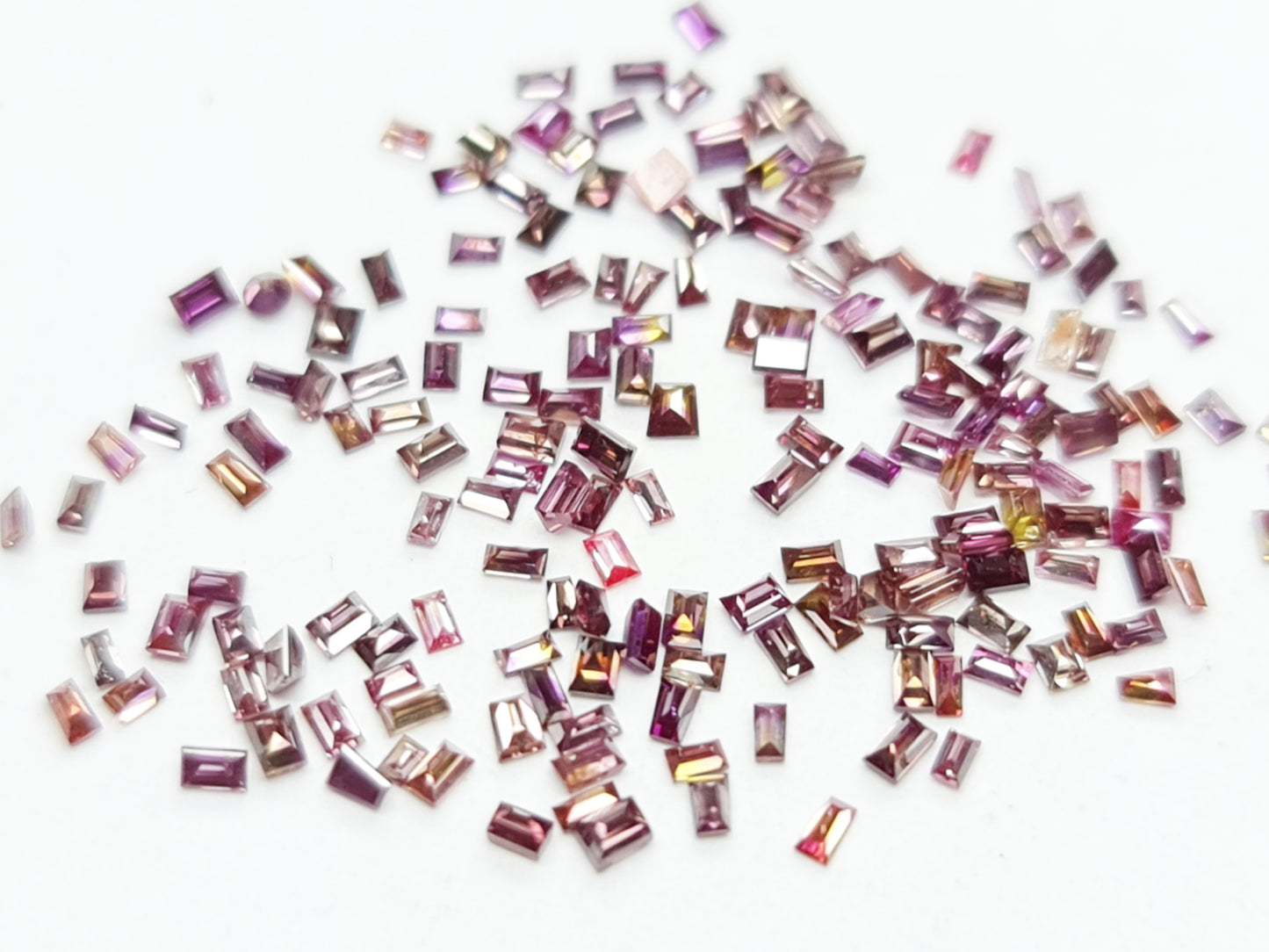 Fancy Pink Purple Diamond, Baguette Shape