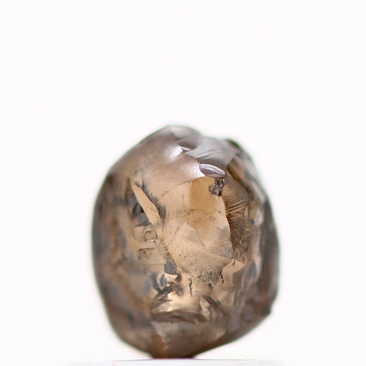 Natural Rough Diamond Fancy Brown Loose Diamond 1.28 Carat Design Engagement Ring