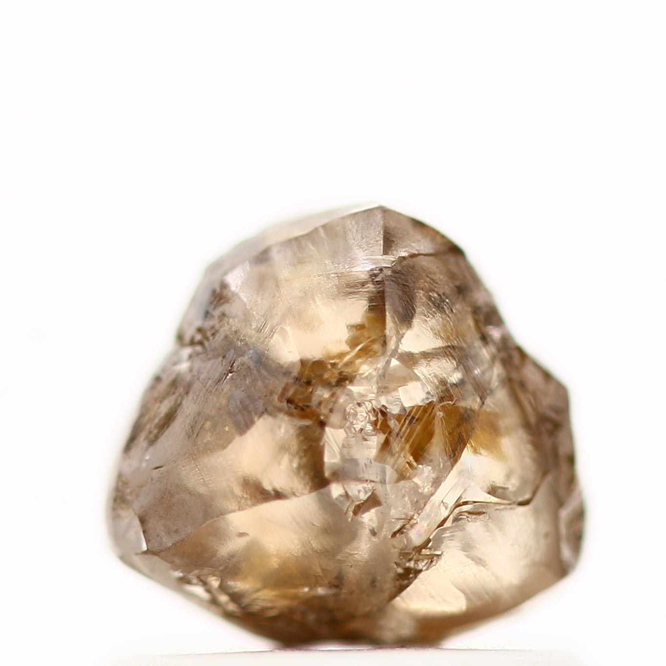 Natura Rough Crystal Fancy Brown Raw Uncut Diamond 0.97 Carat Design Rough Diamond Engagement Ring SDM780