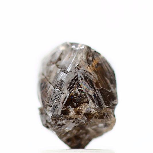 Octahedron Rough Natural Uncut Diamond Chocolate Brown 3.09 CaratRaw Diamond for Engagement Ring SDM11046