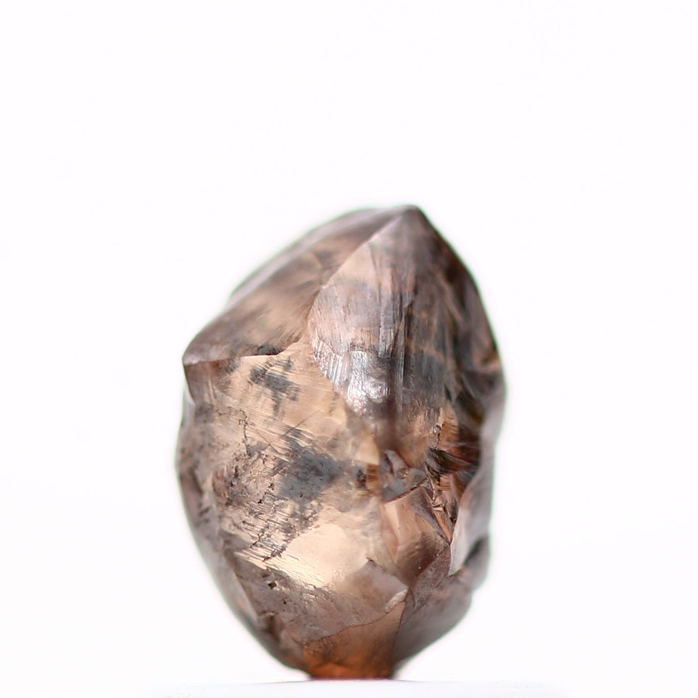 Natural Diamond Fancy Champagne Brown Raw Uncut Diamond 0.98 Carat Design Rough Diamond Engagement Ring SDM778