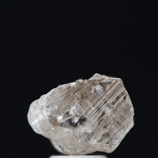 Natural Rough White Crystal Raw White Uncut Diamond 3.10 Carat Design Rough Diamond Engagement Ring