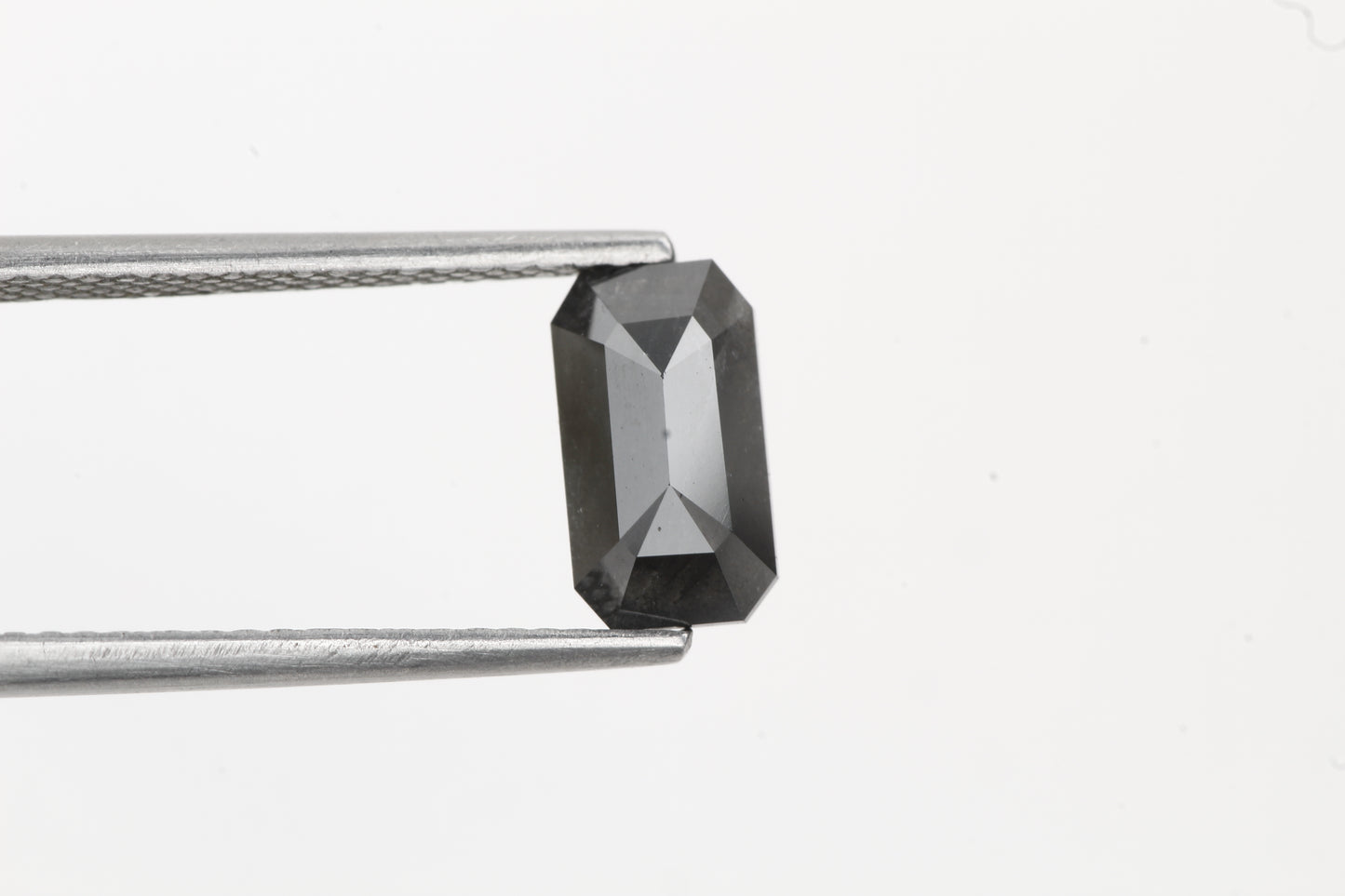1.13 Carat Natural Black Salt and Pepper Diamond, Emerald Loose Diamond For Jewelry