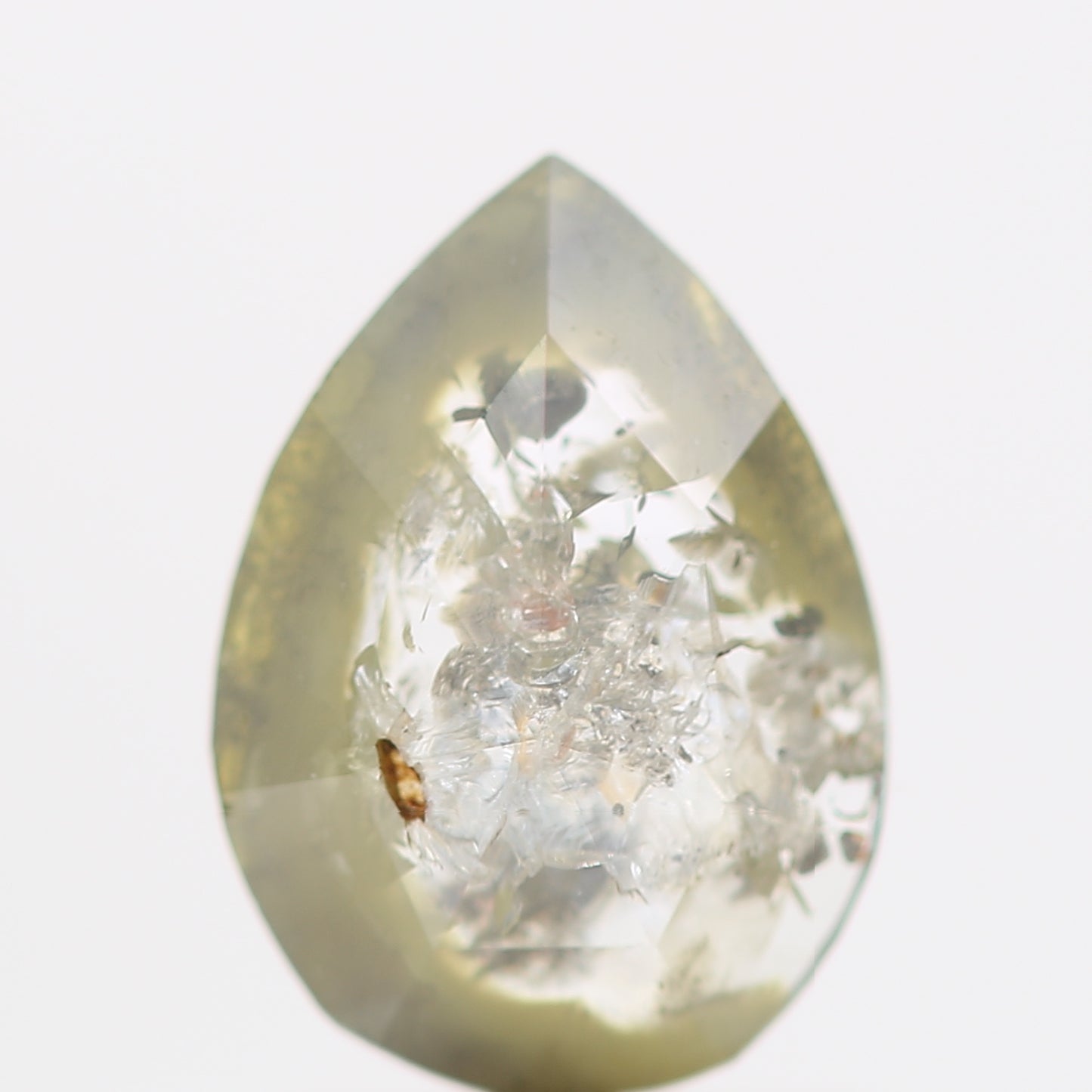 Salt and Pepper Diamond Fancy Gray Color 0.58 CT 7.20 x 5.12 x 1.80 MM Pear Cut Diamond! Natural Loose Diamond ! Christmas Gift for Her