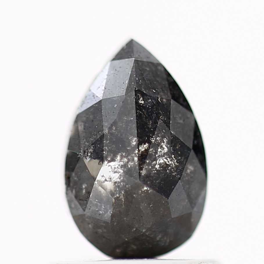 Salt and Pepper Diamond Fancy Gray Color 1.00 CT 7.30 x 4.74 x 3.30 MM Pear Cut Diamond! Natural Loose Diamond ! Christmas Gift for Her