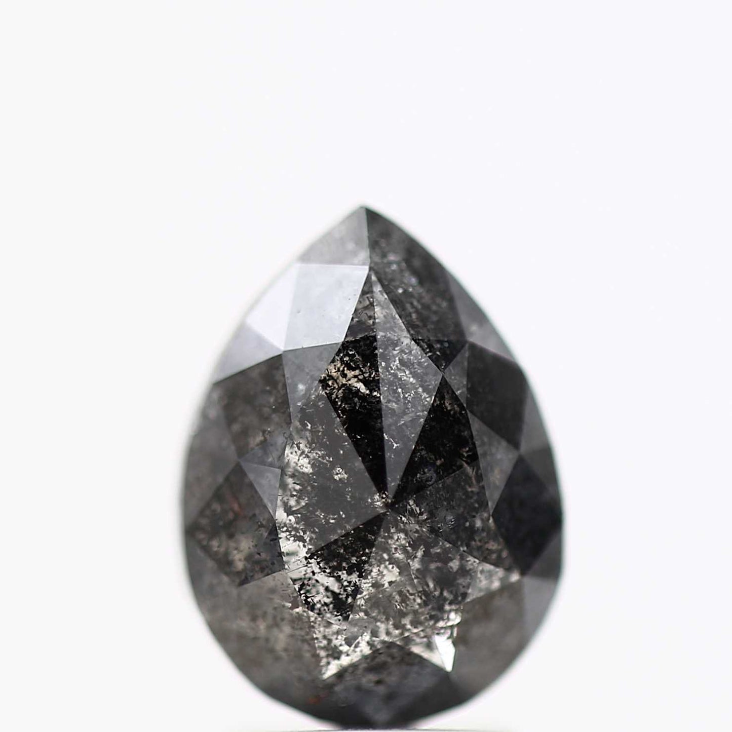 Salt and Pepper Diamond Fancy Gray Color 2.74 CT 10.08 x 7.45 x 4.30 MM Pear Cut Diamond! Natural Loose Diamond ! Christmas Gift for Her