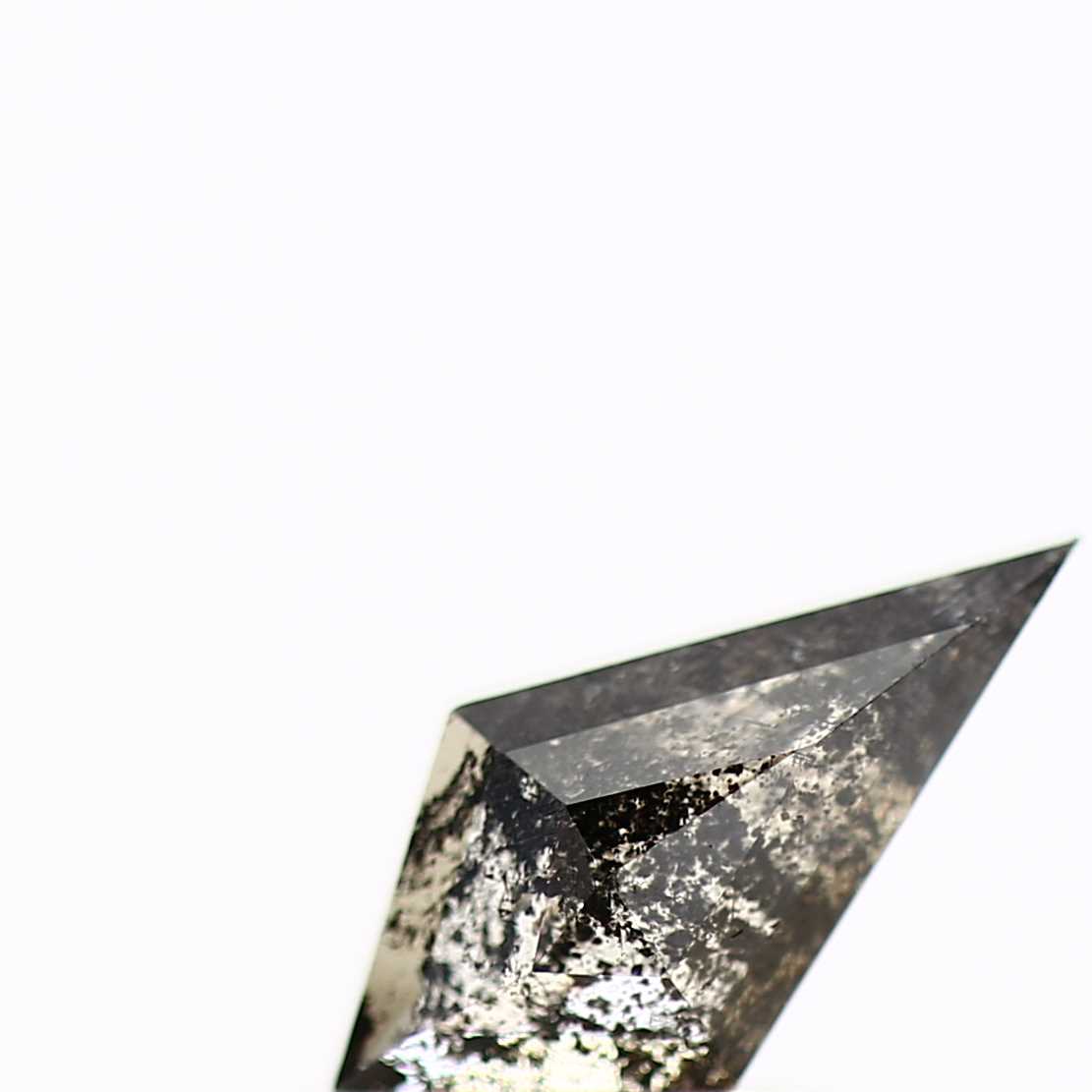 Salt and Pepper Diamond ! Fancy Gray Color Kite Diamond for Engagement Ring ! Natural Loose Diamond ! 0.51 Carat Unique Rare Diamond For Her