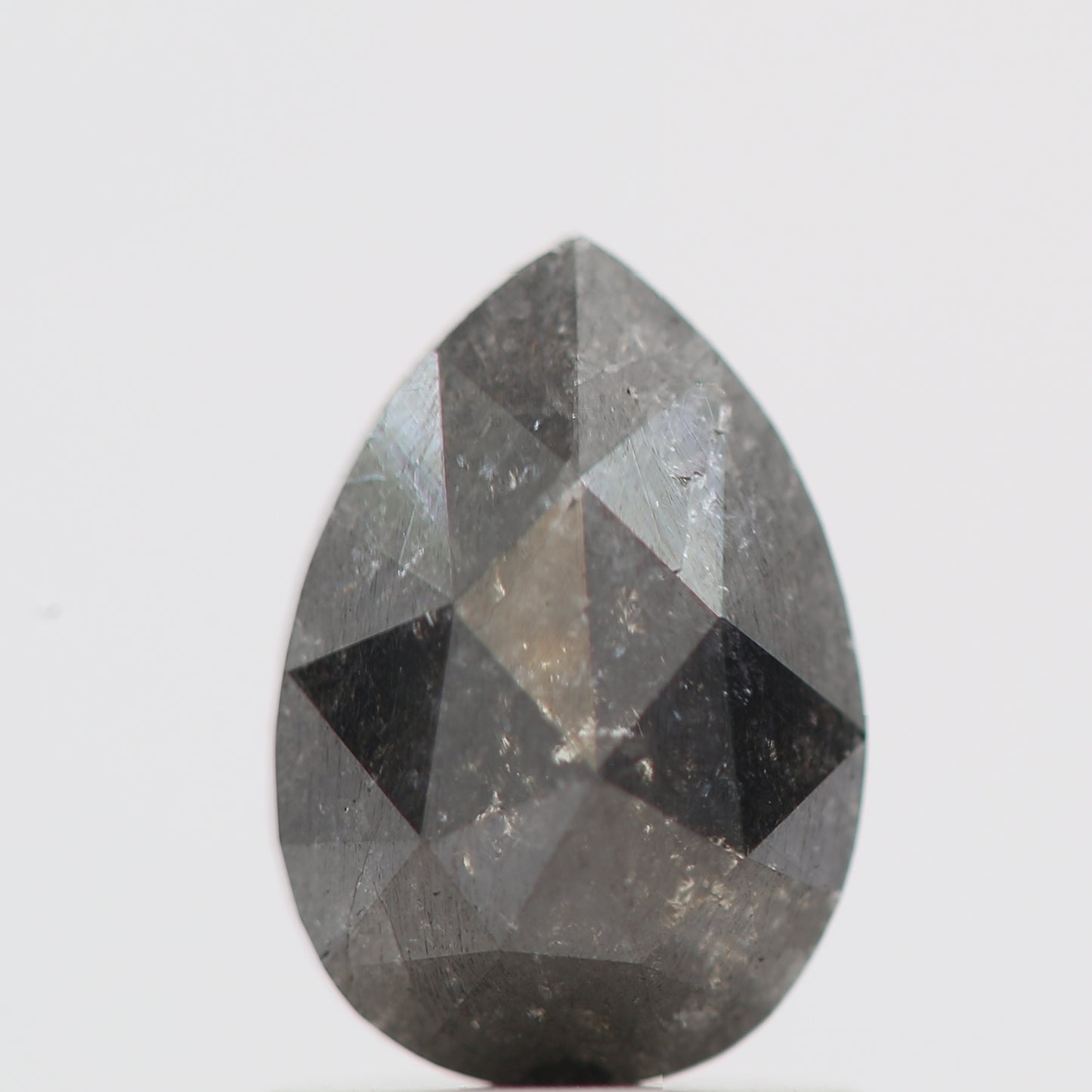 Salt and Pepper Diamond Fancy Gray Color 1.20 CT 8.00 x 5.50 x 3.25 MM Pear Cut Diamond! Natural Loose Diamond ! Christmas Gift for Her