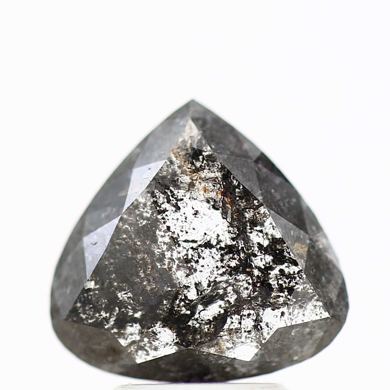 Salt and Pepper Diamond Fancy Gray Color 1.83 CT 9.99 x 9.48 x 2.35 MM Pear Cut Diamond! Natural Loose Diamond ! Christmas Gift for Her