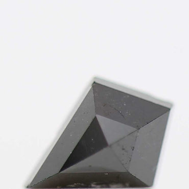 black diamond ! 0.70 Ct 7.20 X 5.15 X 3.32 MM natural black kite loose diamond for engagement ring for her