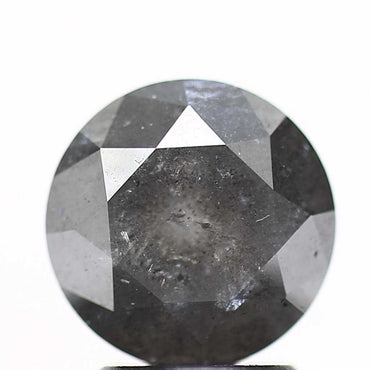 2.22 Carat Fancy Gray Round Shape Brilliant Cut Natural Loose Diamond