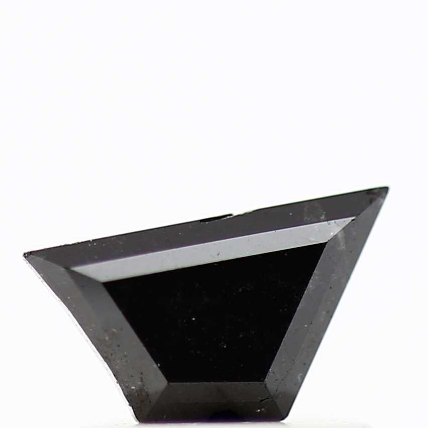 0.52 ct Natural Black Trapozoid Loose Diamond for Jewelry