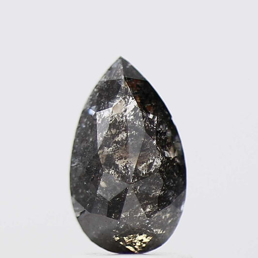 Salt and Pepper Diamond Fancy Gray Color 1.13 CT 8.98 x 5.30 x 3.80 MM Pear Cut Diamond! Natural Loose Diamond ! Christmas Gift for Her