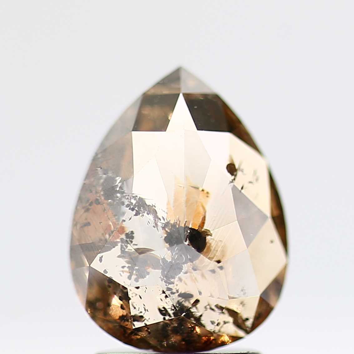 Salt and Pepper Diamond Fancy Brown Color 1.54 CT 9.50 x 7.30 x 2.40 MM Pear Cut Diamond! Natural Loose Diamond ! Christmas Gift for Her