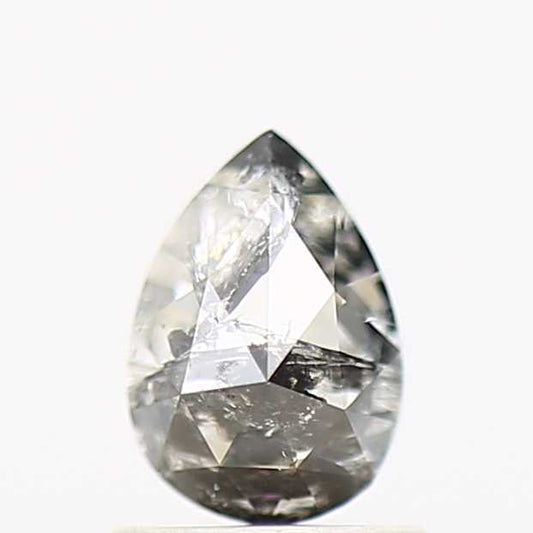 Salt and Pepper Diamond Fancy Gray Color 1.25 CT 7.10 x 5.00 x 4.22 MM Pear Cut Diamond! Natural Loose Diamond ! Christmas Gift for Her