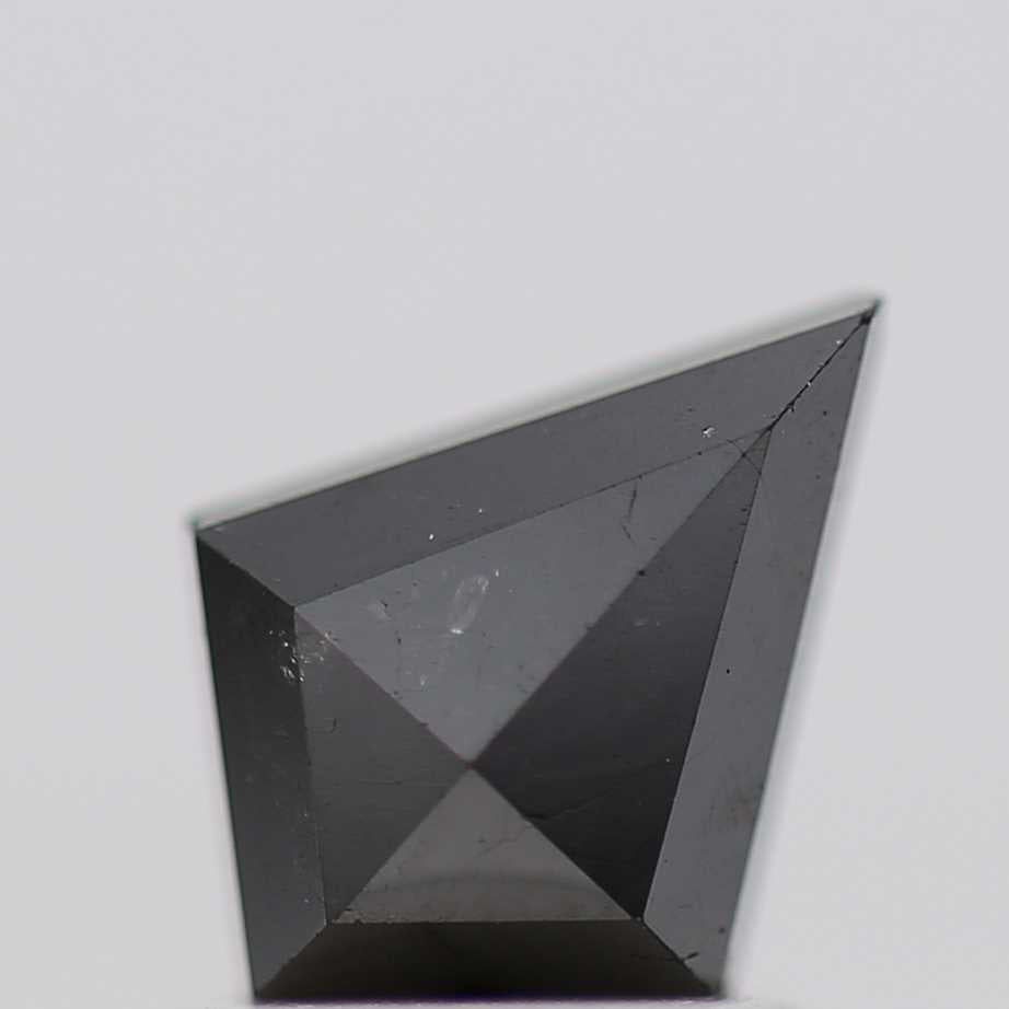 black diamond ! 0.94 Ct 8.10 x 6.15 x 2.90 MM natural black kite loose diamond for engagement ring for her
