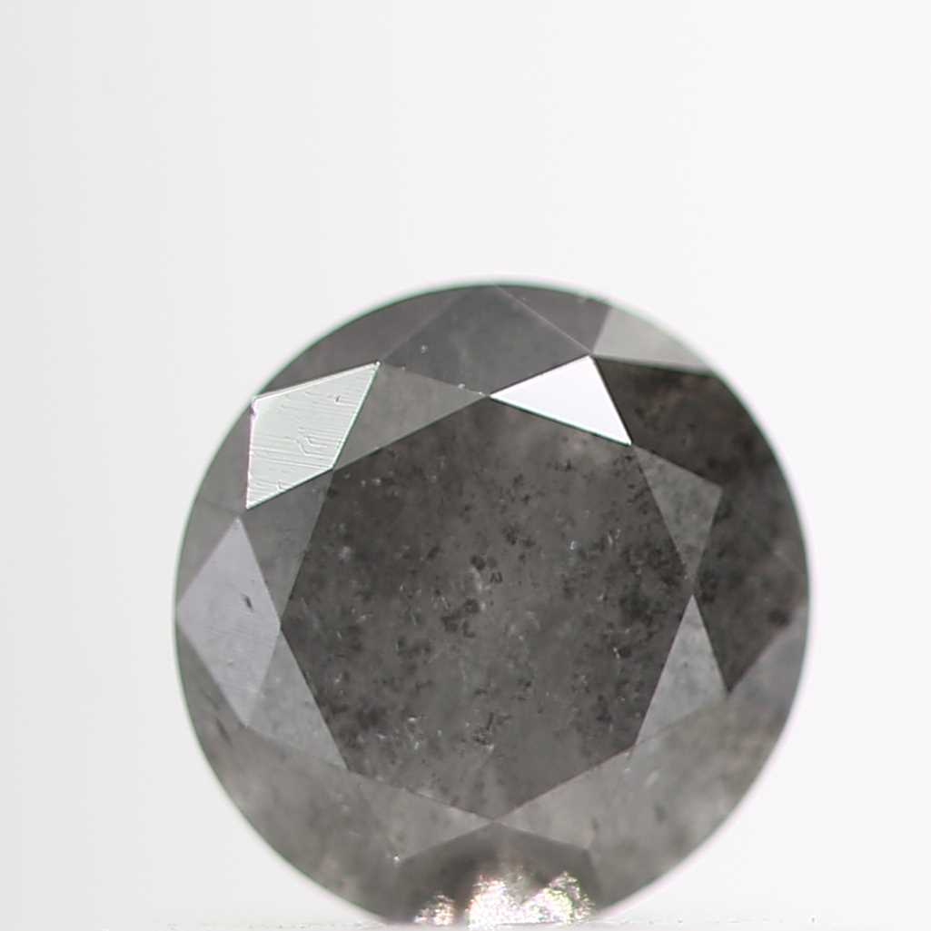 0.38 Carat Fancy Gray Round Shape Brilliant Cut Natural Loose Diamond