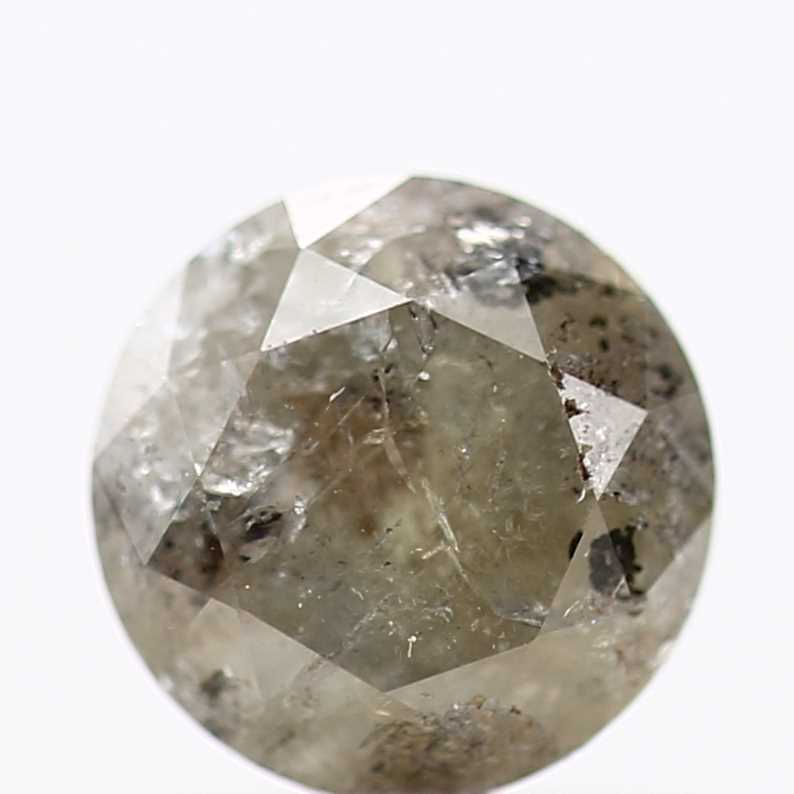 0.80 Carat Fancy Gray Round Shape Brilliant Cut Natural Loose Diamond