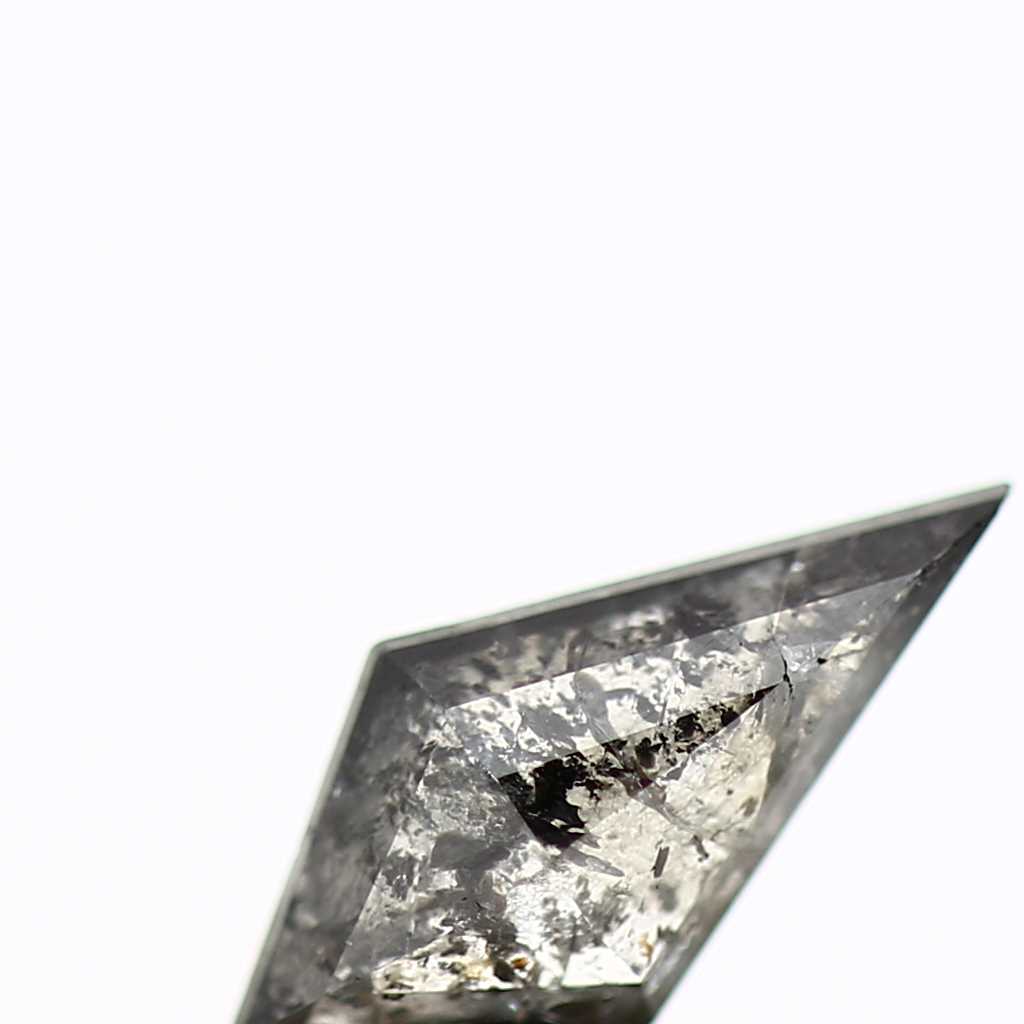Salt and Pepper Diamond ! Fancy Gray Color Kite Diamond for Engagement Ring ! Natural Loose Diamond ! 0.43 Carat Gorgeous Diamond For Her