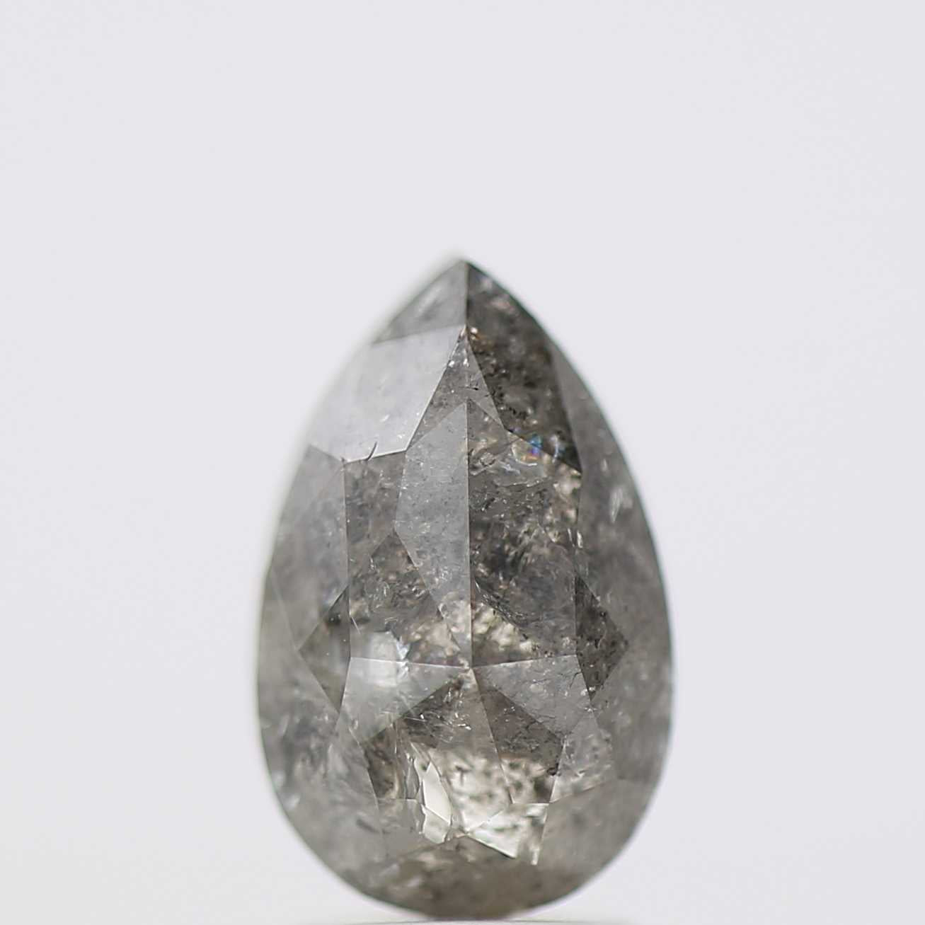 Salt and Pepper Diamond Fancy Gray Color 2.90 CT 10.70 x 6.88 MM Pear Cut Diamond! Natural Loose Diamond ! Christmas Gift for Her