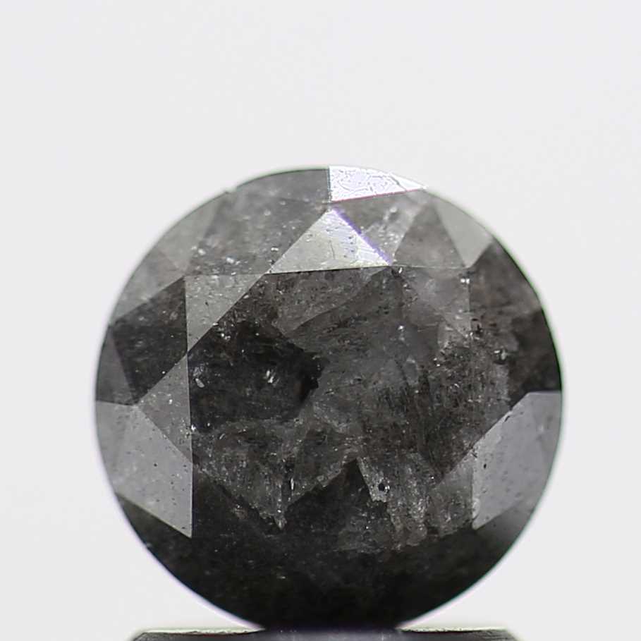 1.52 Carat Fancy Gray Round Shape Brilliant Cut Natural Loose Diamond