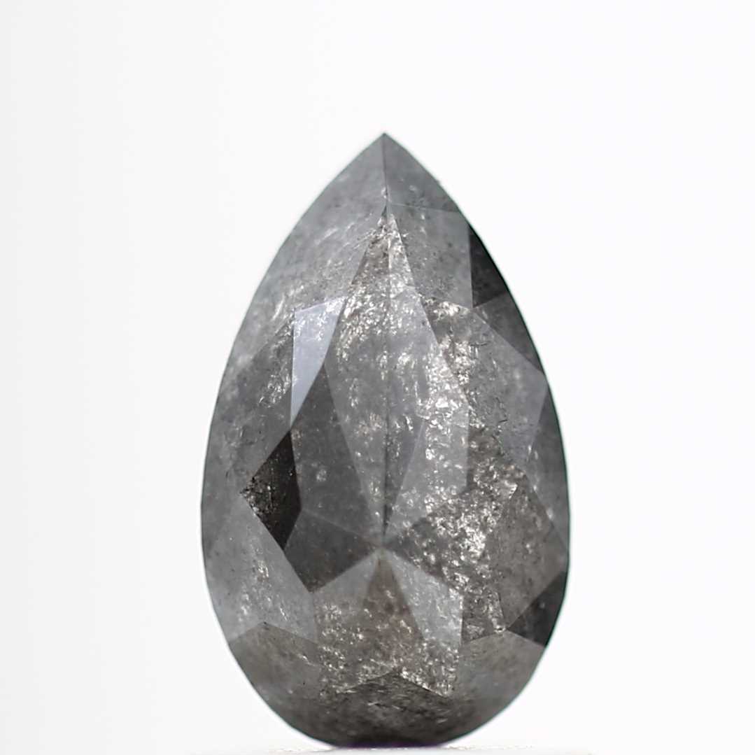 Salt and Pepper Diamond Fancy Gray Color 1.06 CT 8.47 x 5.06 x 2.97 MM Pear Cut Diamond! Natural Loose Diamond ! Christmas Gift for Her