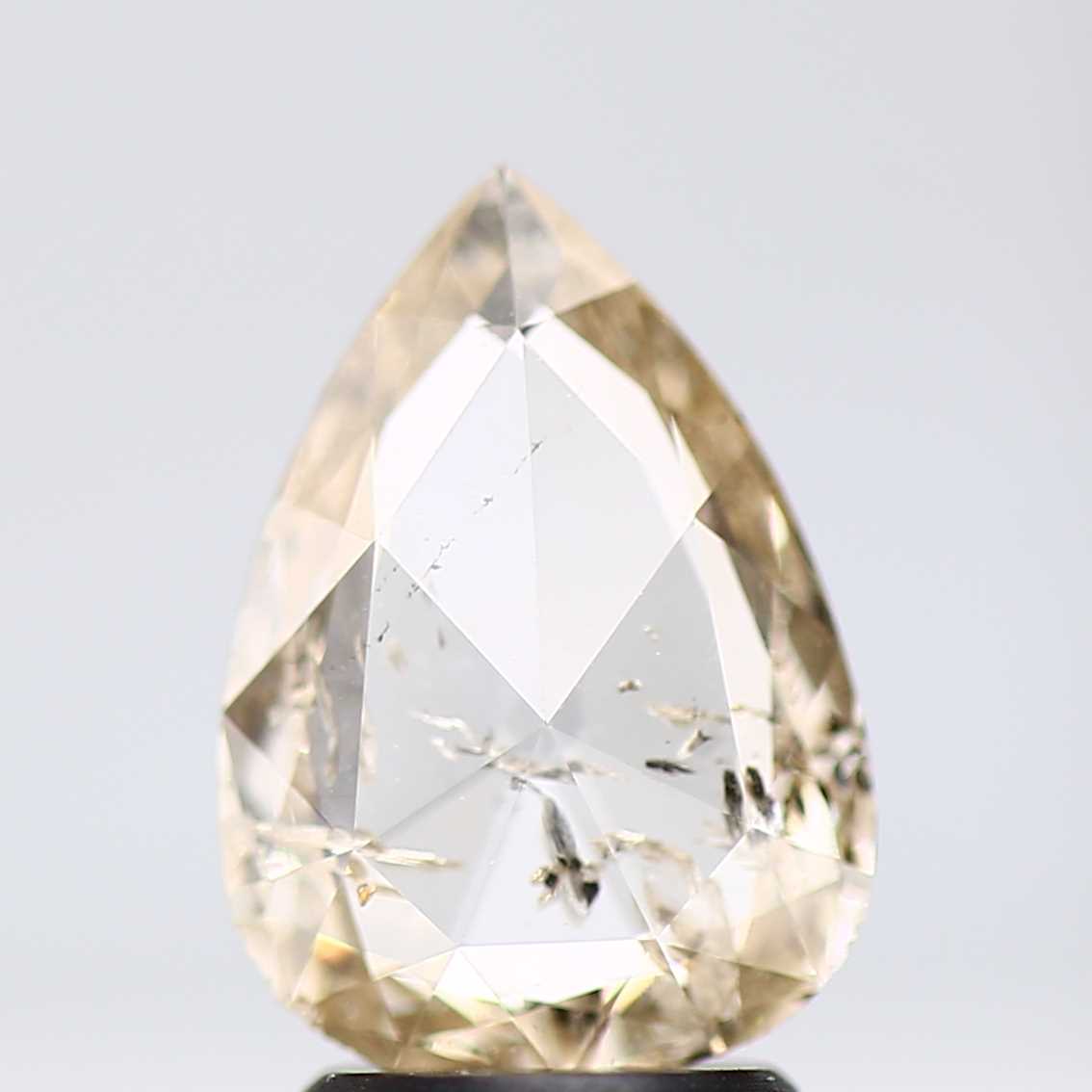 Salt and Pepper Diamond Fancy Yellow Color 1.60 CT 10.90 x 7.80 x 2.30 MM Pear Cut Diamond! Natural Loose Diamond ! Christmas Gift for Her